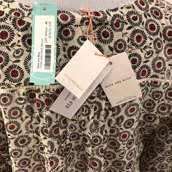 NWT Treeka split neck blouse M Stichfix - Picture 6 of 10